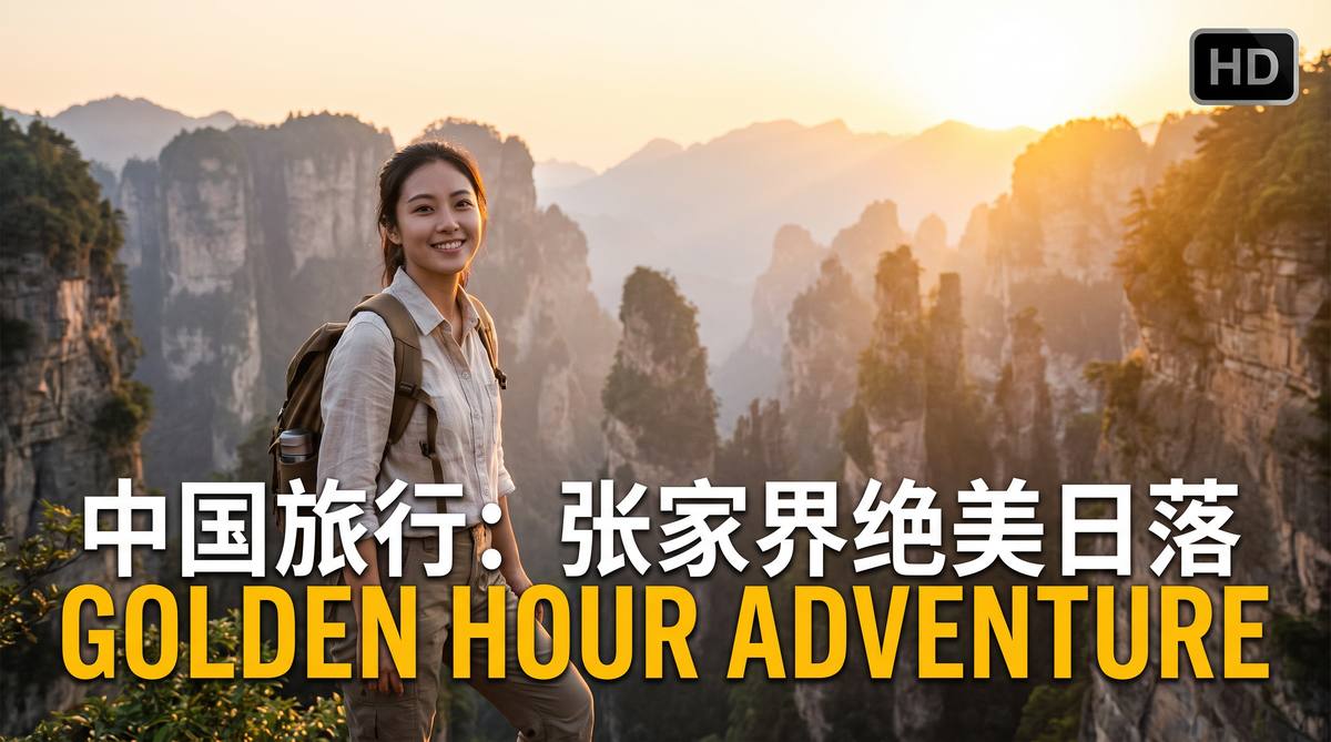 溏心 溏心旅行视频教程：张家界绝美日落，一生必去的风景